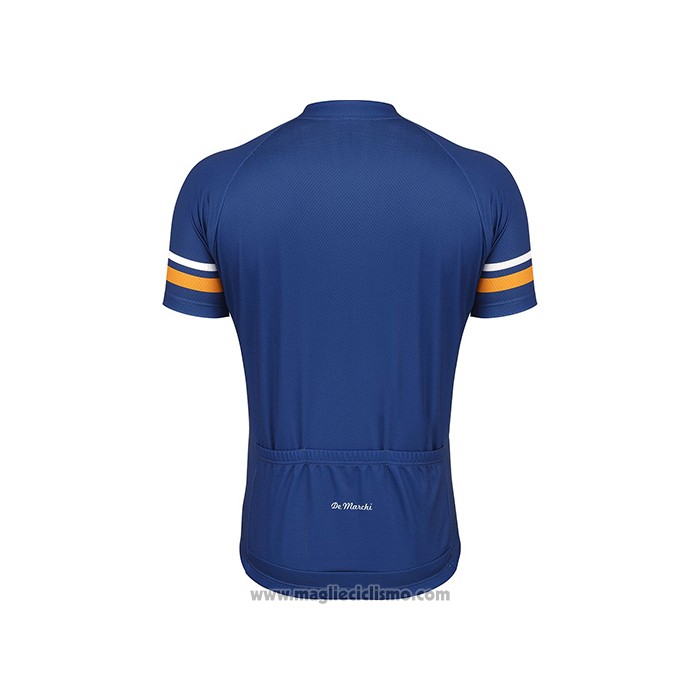 2021 Abbigliamento Ciclismo De Marchi Blu Manica Corta e Salopette